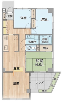 【間取り】 | リッシェル浦和