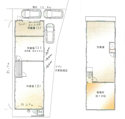 御領１丁目倉庫の間取り