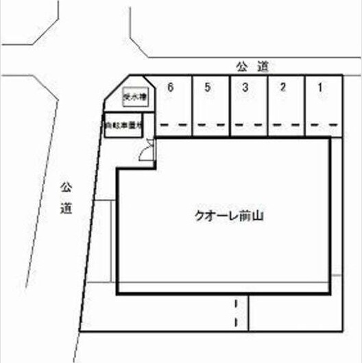 クオーレ前山の区画図