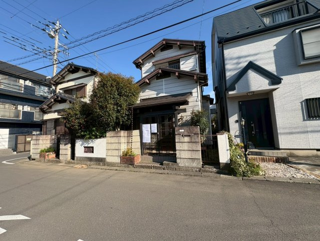 川越市稲荷町　建築条件なし売地　東武東上線『上福岡駅』徒歩15分　【高階南小学区】の前面道路含む現地写真