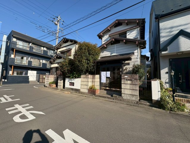 川越市稲荷町　建築条件なし売地　東武東上線『上福岡駅』徒歩15分　【高階南小学区】の前面道路含む現地写真