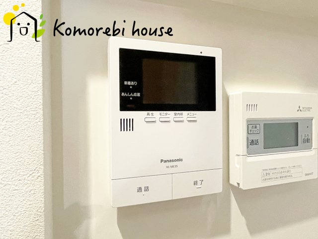 上尾市浅間台　新築一戸建て　タマタウン　01の防犯設備|モニター付きインターホンです