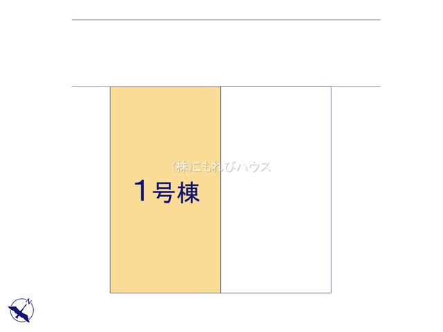 上尾市浅間台　新築一戸建て　タマタウン　01の区画図|1号棟
