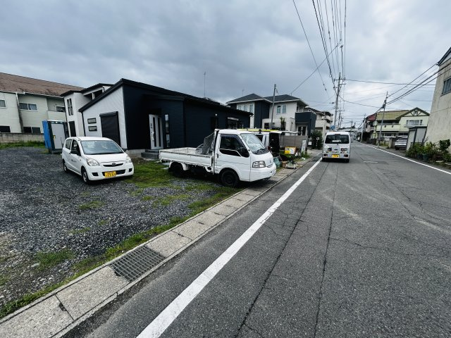 新築　前橋市日吉町4丁目　1号棟の前面道路含む現地写真|現地写真　東側接道幅員約8ｍ