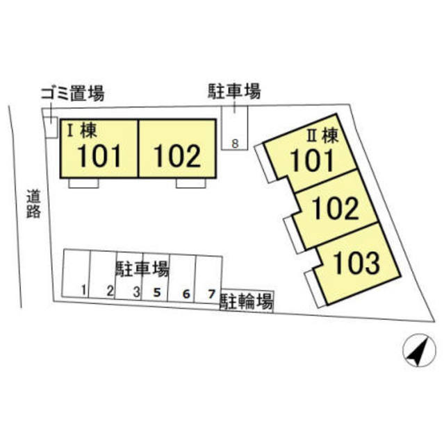モンターナバッソ　Ⅱのその他|現地配置図。
