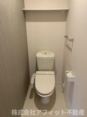【トイレ】 | ウィット西深津　B棟 | 温水洗浄暖房便座