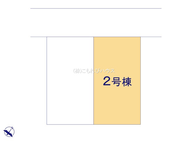 上尾市浅間台　新築一戸建て　タマタウン　02の区画図|2号棟