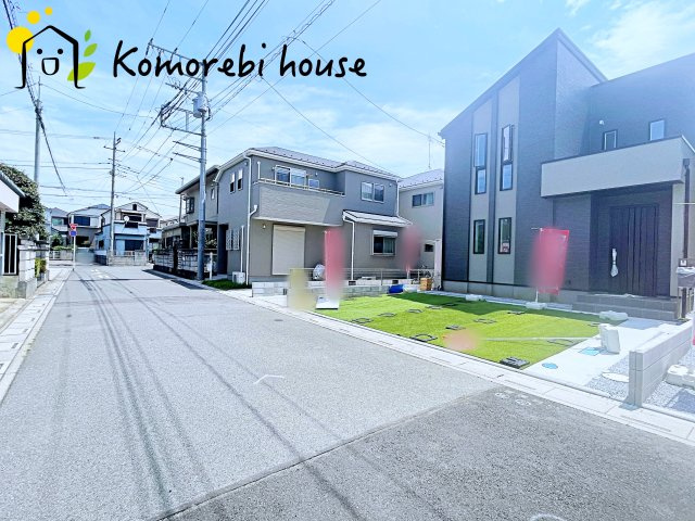 上尾市浅間台　新築一戸建て　タマタウン　02の前面道路含む現地写真|前面道路含む現地写真です