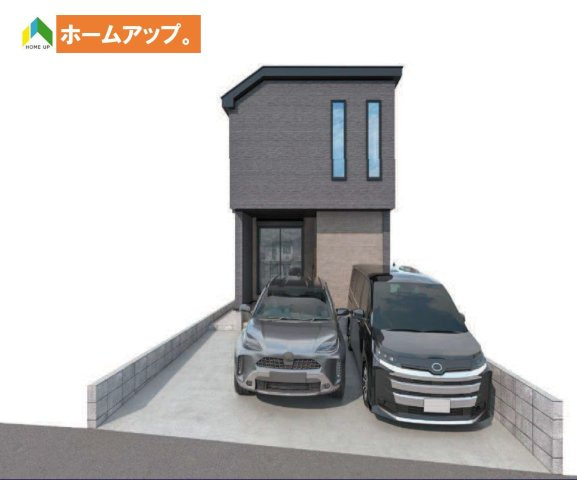 MIRASUMO昭和区伊勝町155①｜名古屋市の戸建ならホームアップの外観パース