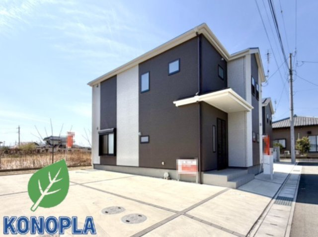 【中古戸建】伊勢崎市境保泉の外観|■外観|シンプルで洗練されたデザインは住まう人の色に染まり、個性を映し出します♪本日見学可能(*＾＾*)