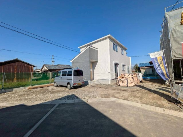 柳川市三橋町柳河の新築一戸建の前面道路含む現地写真