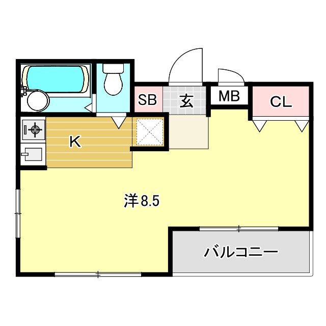 レジデンシア甲子園口の間取り