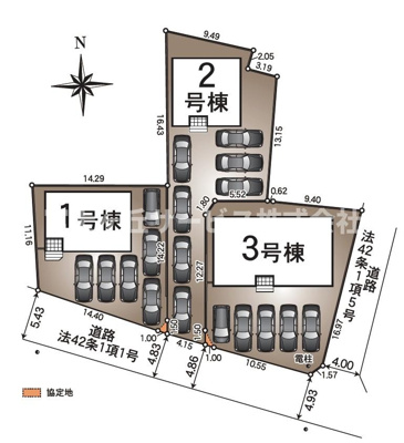 【区画図】 | 浜松市浜名区平口 新築一戸建て 2号棟 | 2号棟の区画図です