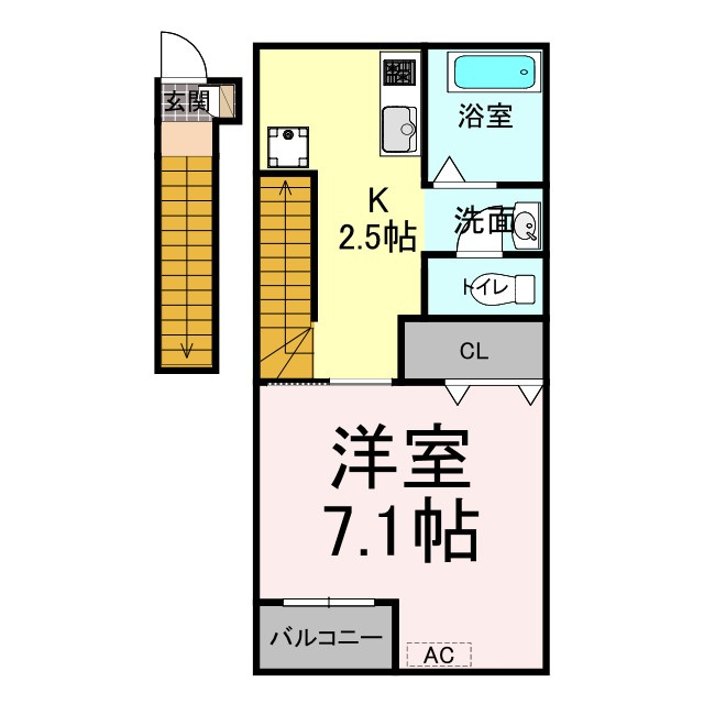 アシンプトートB棟の間取り