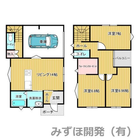 天童市東久野本2丁目3-31の間取り