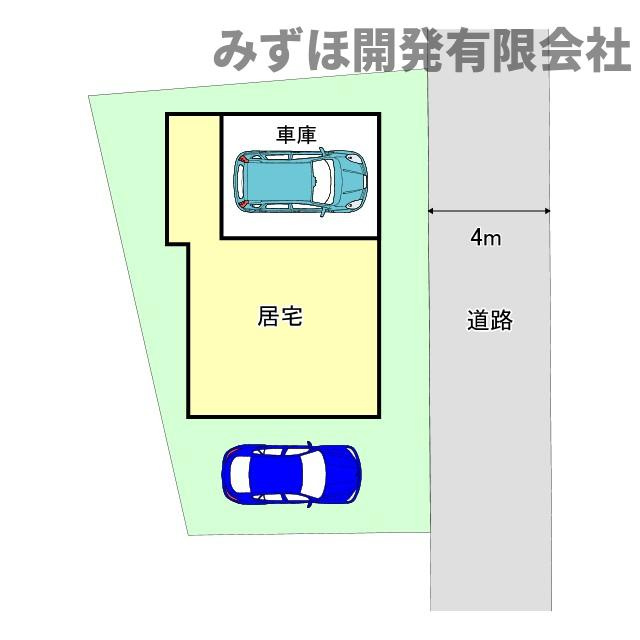天童市東久野本2丁目3-31の区画図|※1階にガレージがあります。