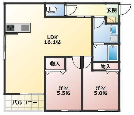 プライム神戸垂水の間取り