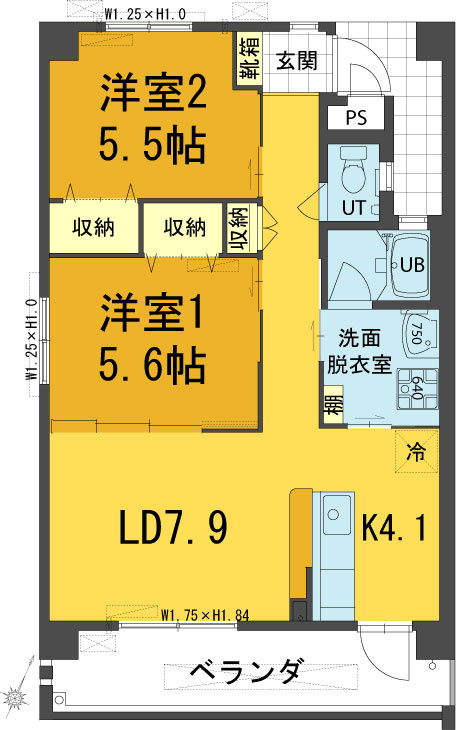 クオーレの間取り