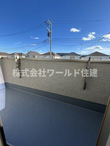 所沢市南住吉のバルコニー