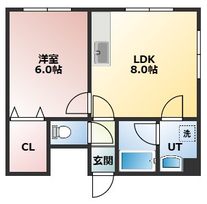 【間取り】 | ロイヤルコート南麻生B | 間取りです