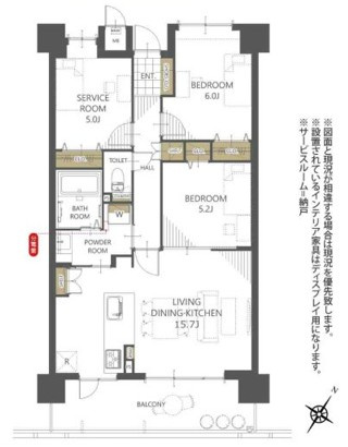 フローレンス加治屋町の間取り