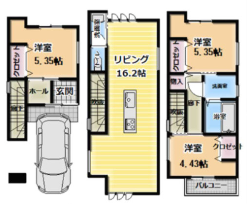 清水が丘築浅戸建の間取り