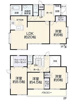 【間取り】 | 佐倉市中志津２丁目 | ◆建物面積128.00㎡◆4LDK◆全居室収納付き◆