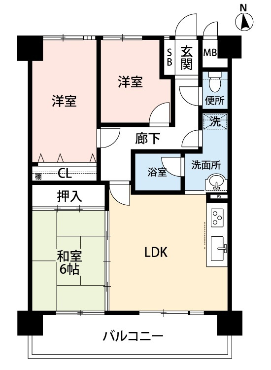 エクセル新長沢北ウイングの間取り|間取図