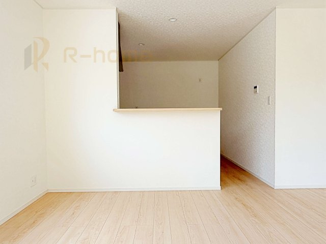 笠間市鯉淵第9　新築戸建て　1号棟のキッチン|対面式で会話をしながら家事ができます♪