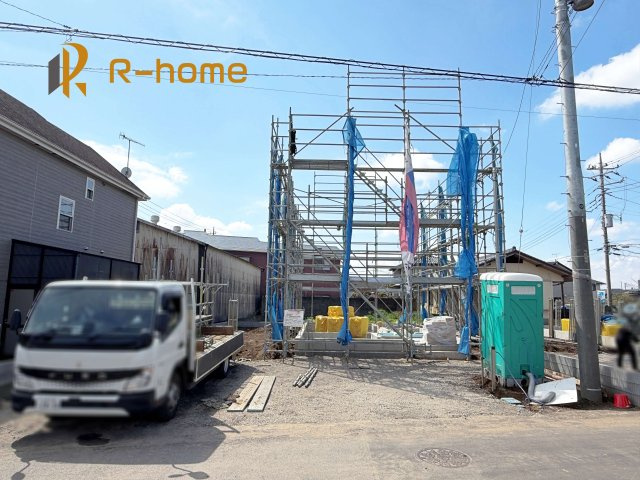 笠間市鯉淵第9　新築戸建て　2号棟の外観|2026年6月完成予定！近隣の同仕様完成物件をご見学いただけます♪