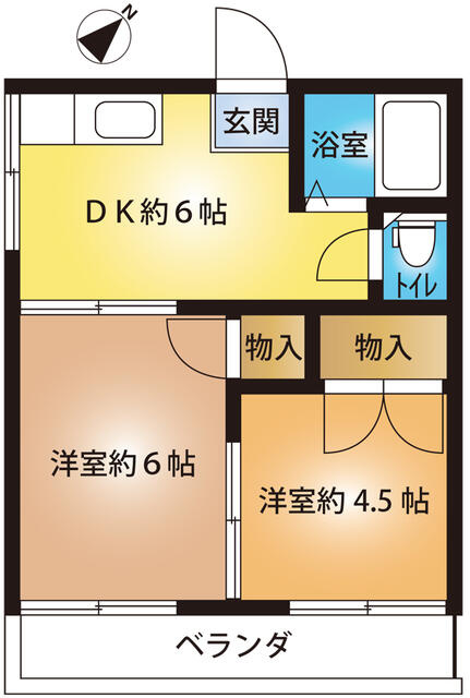 双葉ハイツの間取り