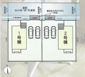 【区画図】 | クレイドルガーデン南アルプス市藤田第7　2号棟 | 区画図