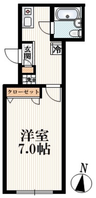 ソレアード神楽坂の間取り|★明るい南向き角部屋★