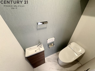 ゆったり落ち着けるトイレです。