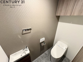 ゆったり落ち着けるトイレです。