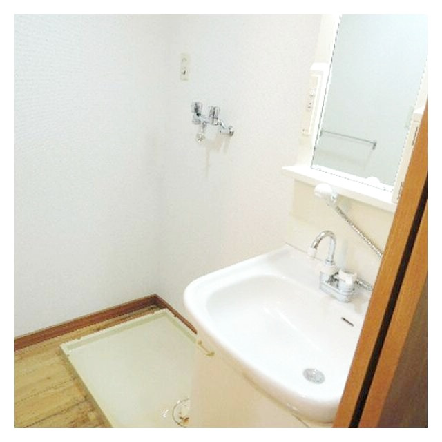 大和市大和南２丁目の賃貸マンションの洗面所|明るい洗面所です