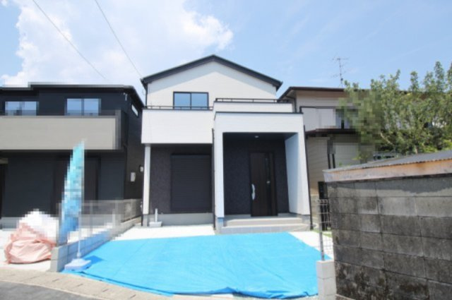 鴨部２丁目　新築戸建　2号棟（全2区画）の外観|2号棟　土地面積　93.15㎡　（約28.17坪）　建物面積　93.15㎡（約28.17坪）