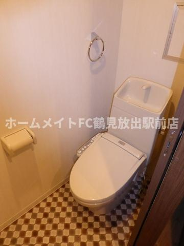 東大阪市西堤１丁目のアパートのトイレ