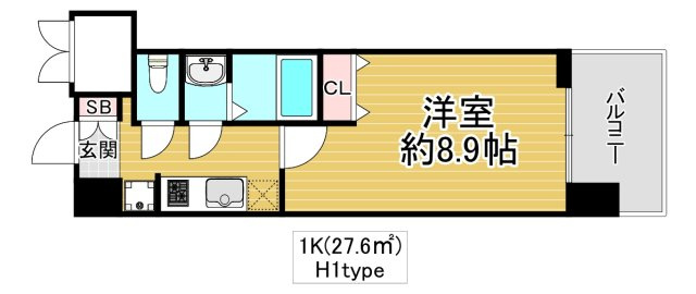 大阪市城東区鴫野東２丁目の賃貸マンションの間取り