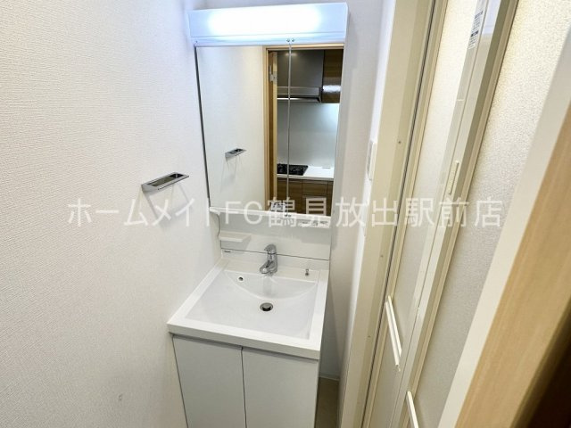 大阪市城東区鴫野東２丁目の賃貸マンションの独立洗面台