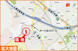 【地図】 | パーソナルヒルズ宮の沢ファーストステージ | 敷地内に自然林やプレイロットのある豊かな自然に囲まれた高台のマンション♪