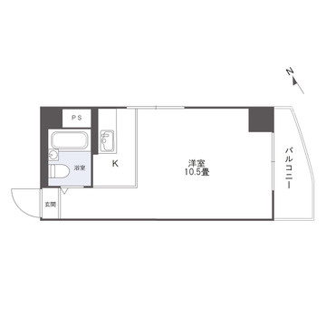 東峰マンション福岡県庁前の間取り