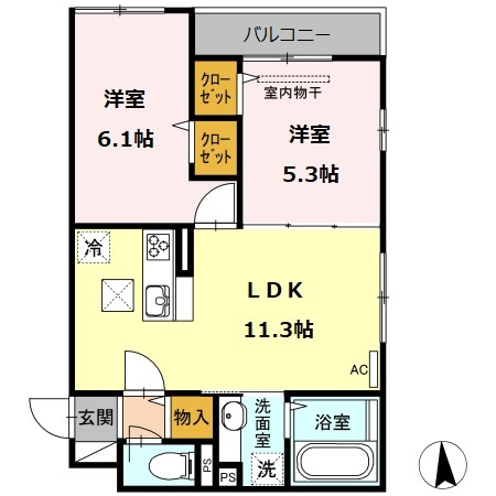 ウィンダムSKの間取り