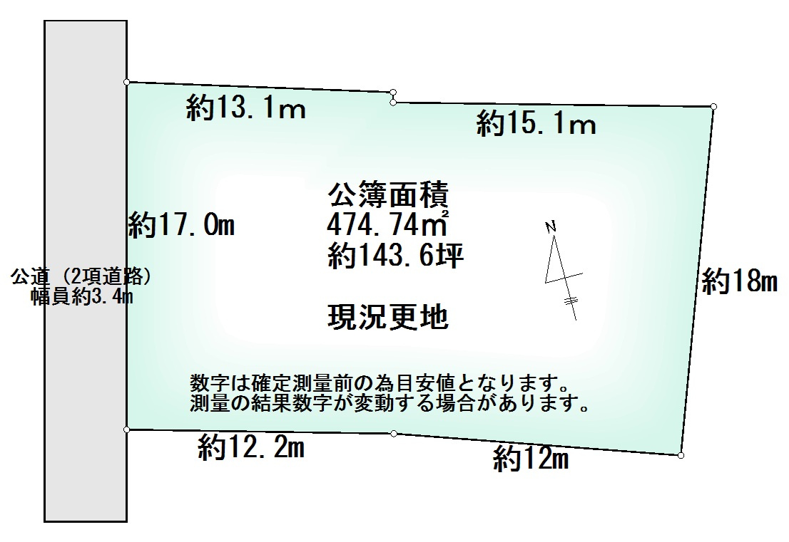 売地　野田市野田710の土地図