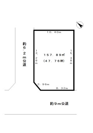 豊町１丁目土地の土地図