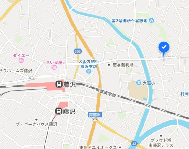 ビエント湘南の地図|藤沢駅徒歩１０分の立地