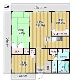 【間取り】 | プレサンスロジェ西崎レーヴタワー