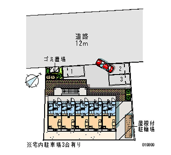 【区画図】 | レオパレスHSIRIVER | 画像4