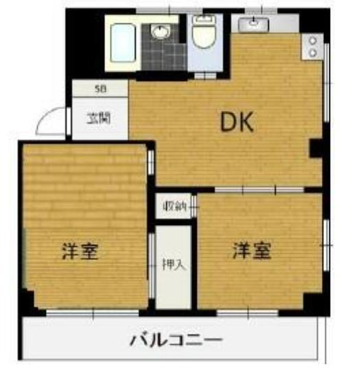 シャトーサンケイの間取り