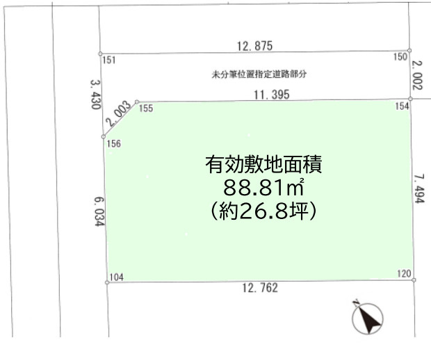 八王子市明神町１丁目　売地の画像